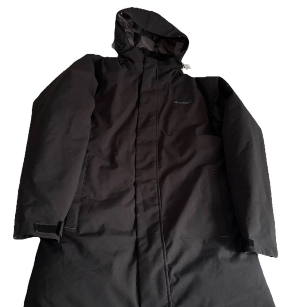 Down insulated Moosejaw mountaineering S Black Ski parka Jacket eco friendly